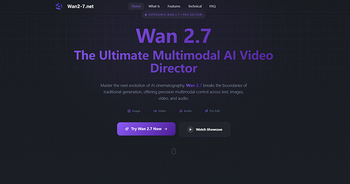 Wan 2.7 AI Video screenshot 1
