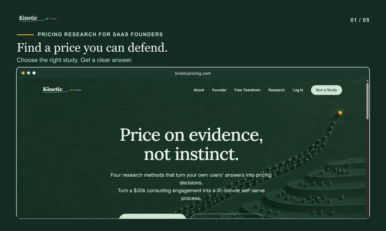 Kinetic Pricing screenshot 1