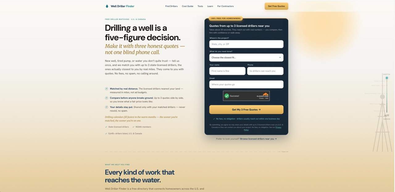 Well Driller Finder screenshot 1