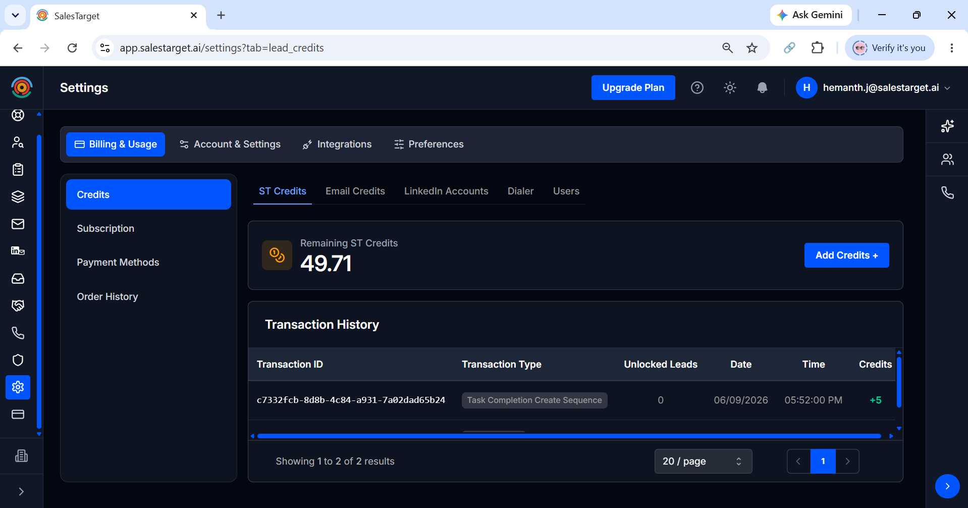 SalesTarget.ai screenshot 1