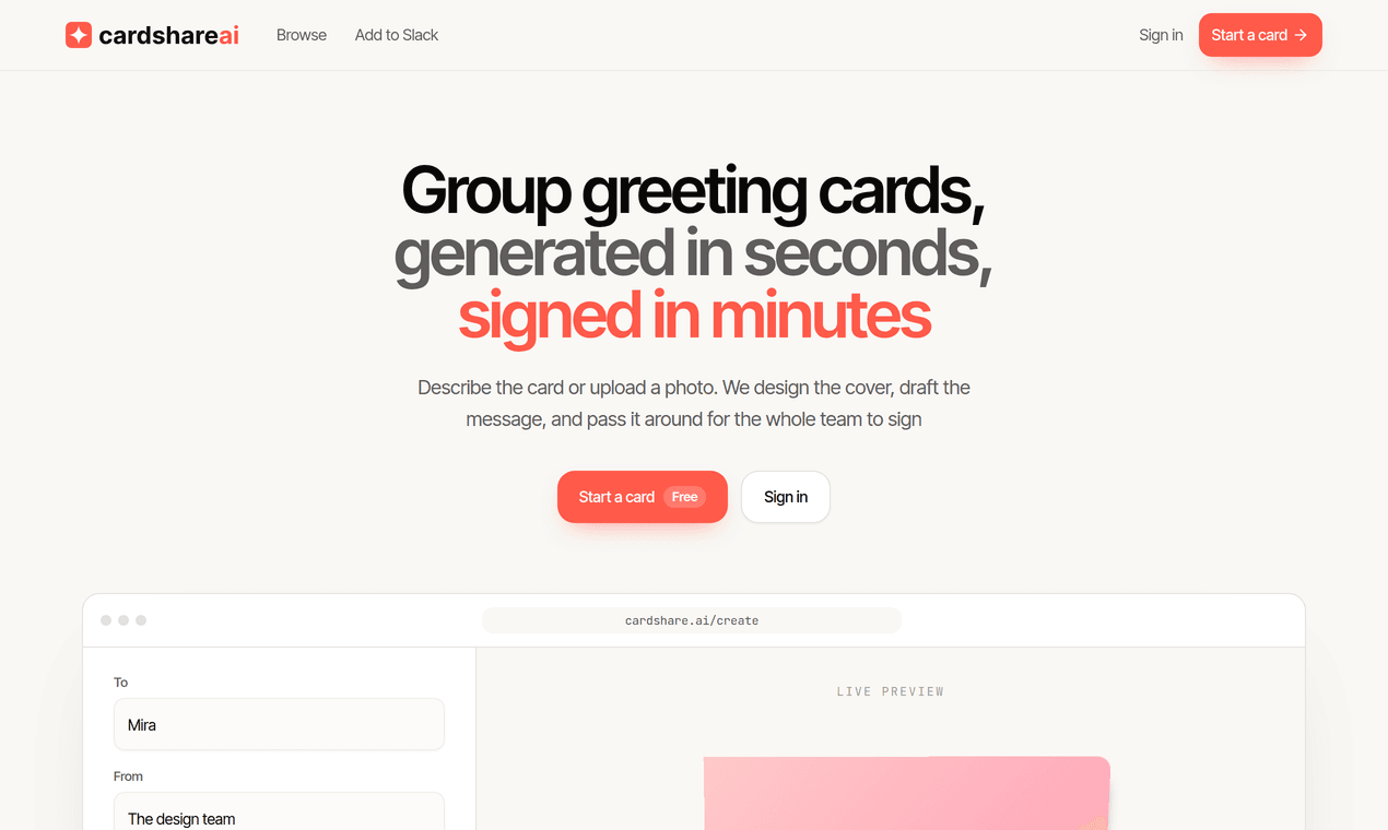 CardShare.ai screenshot 1